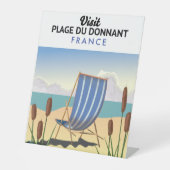 Plage du Donnant Frankrijk Reclamebord Met Voetstuk (Voorkant)