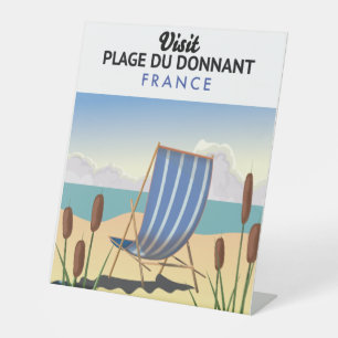 Plage du Donnant Frankrijk Reclamebord Met Voetstuk