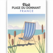 Plage du Donnant Frankrijk Sticker (Voorkant)