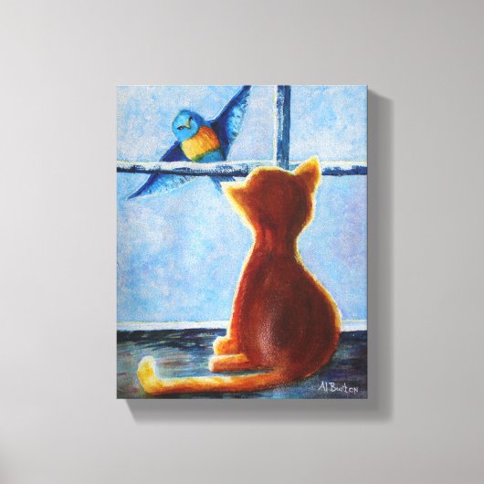 plagen vogel canvas afdruk (Voorkant)