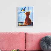 plagen vogel canvas afdruk (Insitu (Woonkamer))