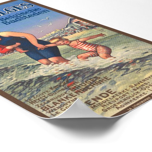 Plages Belges Vintage Poster 1920 (Hoek)
