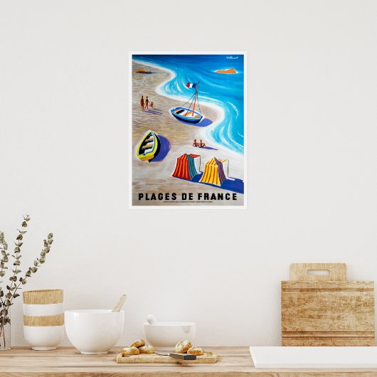 Plages de France Poster (Keuken)