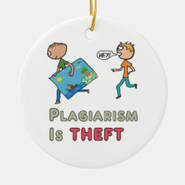 Plagiaat is diefstal keramisch ornament