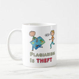 Plagiaat is diefstal koffiemok