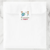 Plagiaat is diefstal ronde sticker (Tas)