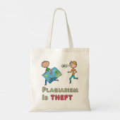 Plagiaat is diefstal tote bag (Achterkant)