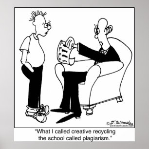 Plagiarisme of recycling poster