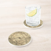 Plagogo Antiquities Coastrolabe Zandsteen Onderzetter (Zijkant)