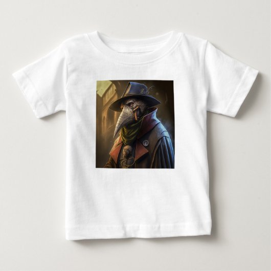 Plague Doctor Baby Fine Jersey T-Shirt (Voorkant)
