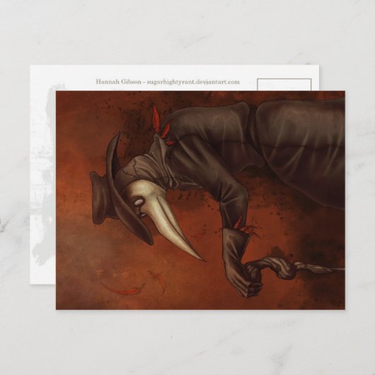 Plague Doctor Briefkaart (Voorkant / Achterkant)