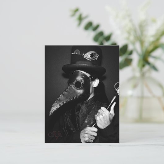 Plague Doctor Briefkaart (Staand voorkant)
