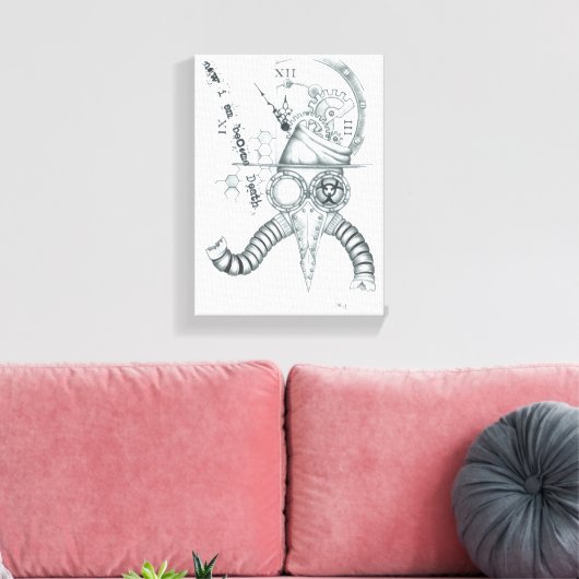 Plague Doctor Canvas Afdruk (Insitu (Woonkamer))