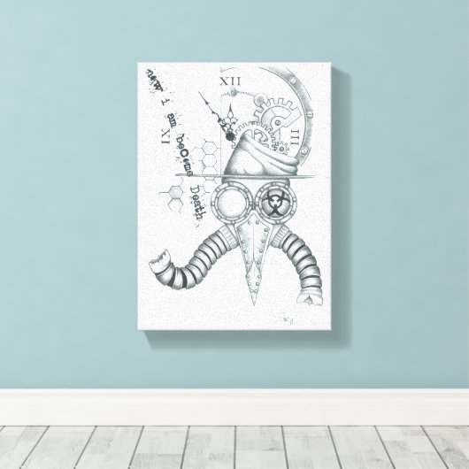 Plague Doctor Canvas Afdruk (Insitu (Houten vloer))