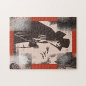 Plague Doctor Dr Macabre Puzzle Gothic Art Print Legpuzzel (Horizontaal)