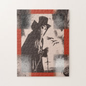 Plague Doctor Dr Macabre Puzzle Gothic Art Print Legpuzzel (Verticaal)