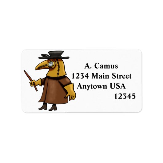 Plague Doctor Etiket (Voorkant)