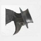 PLAGUE DOCTOR FLEECE DEKEN (Voorkant (Horizontaal))