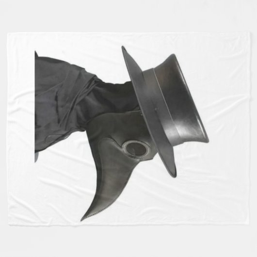 PLAGUE DOCTOR FLEECE DEKEN (Voorkant (Horizontaal))
