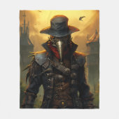 Plague Doctor Fleece Deken (Voorkant)