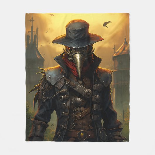 Plague Doctor Fleece Deken (Voorkant)