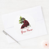 Plague Doctor Funny Xmas Sticker (Envelop)