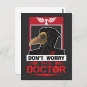 Plague Doctor Goggles Steampunk Apocalyps Briefkaart (Voorkant / Achterkant)