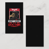  Plague Doctor Goggles Steampunk Apocalyps Visitekaartje (Voorkant / Achterkant)