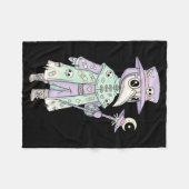 Plague Doctor Gothic Pastel Cute Moth Face Mask Oc Fleece Deken (Voorkant (Horizontaal))