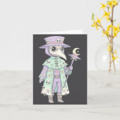 Plague Doctor Gothic Pastel Cute Moth Face Mask Oc Kaart (Gele Bloem)