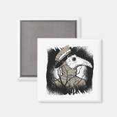 Plague Doctor Halloween Gift for Creepy Gothic Fan Magneet (Voorkant / Achterkant)