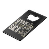 Plague Doctor Halloween Scary Gothic Gift Creditkaart Flessenopener (Voorkant Gekanteld)