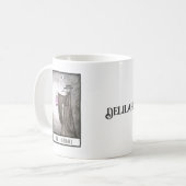 Plague Doctor Hermit Tarot Gothic Art Custom name Koffiemok (Voorkant links)