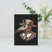 Plague Doctor Illustratie Kunst Briefkaart (Staand voorkant)