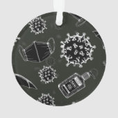 Plague Doctor Kerstmis Ornament (achterkant)