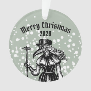 Plague Doctor Kerstmis Ornament