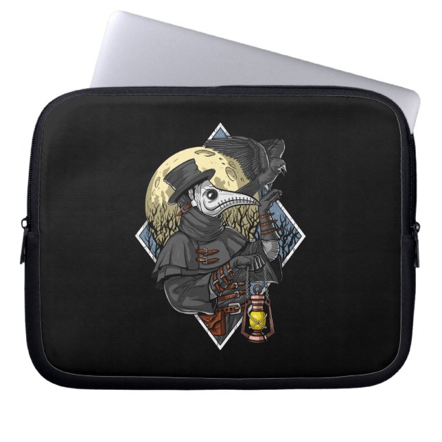 Plague Doctor Laptop Sleeve (Voorkant)