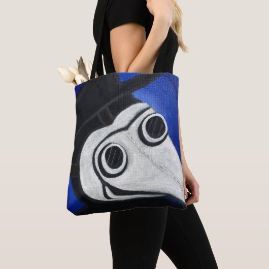 Plague Doctor Mask Tote Bag (Dichtbij)
