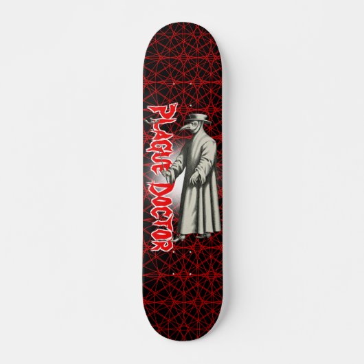 Plague Doctor Medico Della Peste Persoonlijk Skateboard (Voorkant)