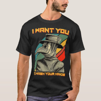 Plague Doctor Medieval... ik wil dat je je ophef w T-shirt