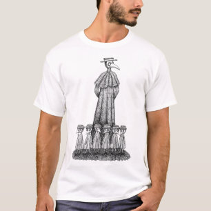 Plague Doctor met leerlingen Gothic Art Creepy Tek T-shirt