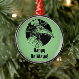 Plague Doctor Metalen Ornament