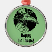 Plague Doctor Metalen Ornament (Voorkant)