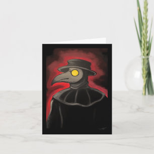 Plague Doctor Painting-Sticker Kaart