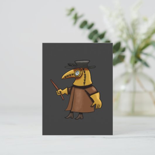 Plague Doctor Patch Briefkaart (Staand voorkant)