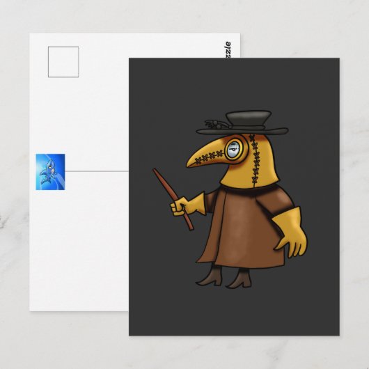 Plague Doctor Patch Briefkaart (Voorkant / Achterkant)