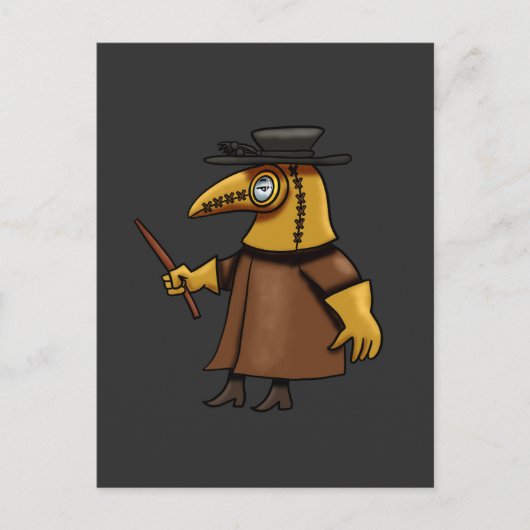 Plague Doctor Patch Briefkaart (Voorkant)