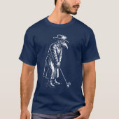 Plague Doctor playing golf T-shirt (Voorkant)