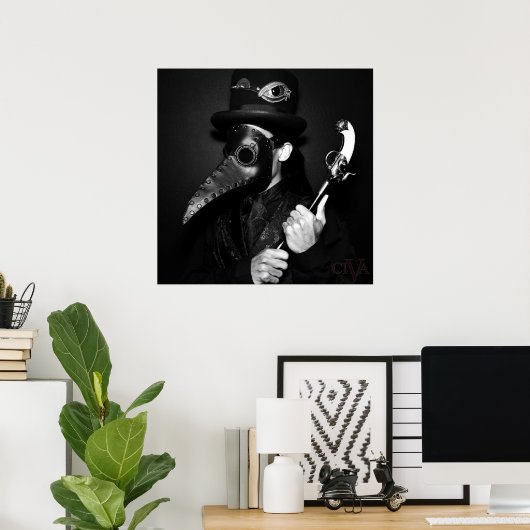 Plague Doctor Poster (Thuiskantoor)