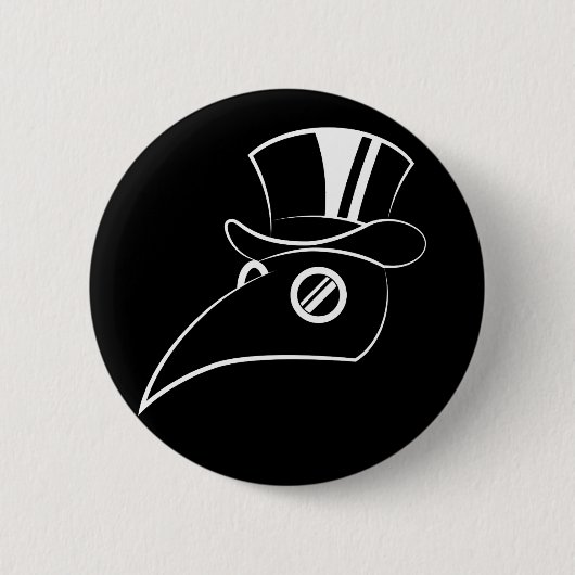 Plague Doctor Ronde Button 5,7 Cm (Voorkant)
